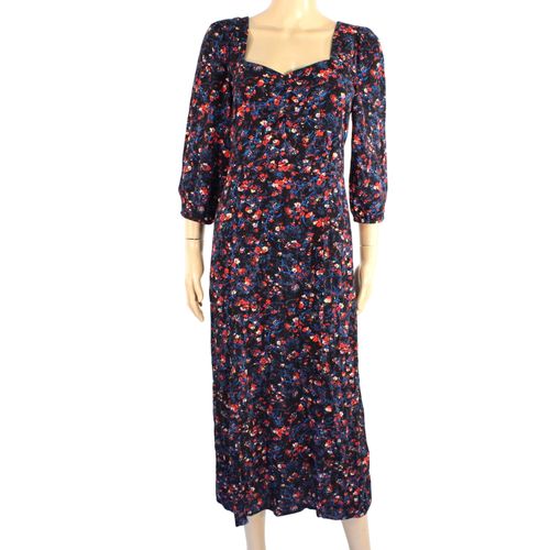 Robe Longue Fleurie Rouge CACCHE CACHE Taille 42 - cache cache - Modalova
