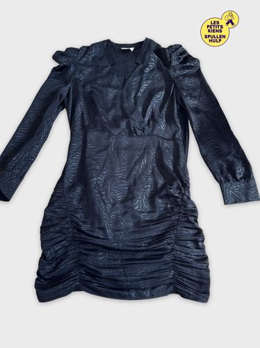 Robe noire fronce  - symbiose collection - Modalova