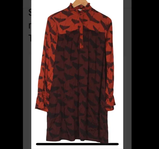 Robe -T2 - fluide Motif Oiseaux - Elgance!  - sandro - Modalova