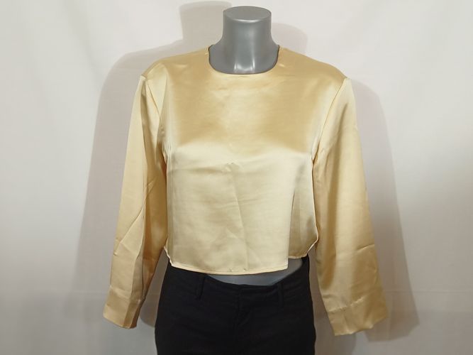 Crop top de soire satin - - S - h&m - Modalova