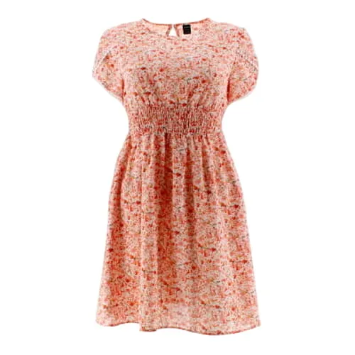 Robe crue  fleurs orange - taille S - shein - Modalova