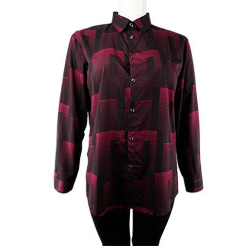 Chemisier imprims et bordeaux manches longues - XXL - shein - Modalova