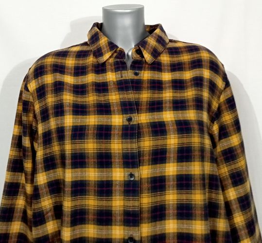 Chemise - L-  carreaux en 100% coton style bucheron - uniqlo - Modalova