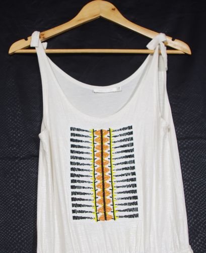Robe - S/M - maille crue, avec perles, bretelles - see u soon - Modalova