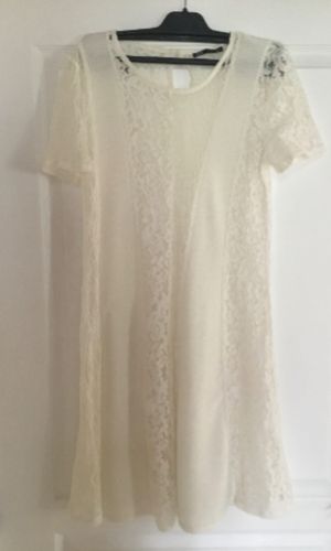 Robe d'été en dentelle écrue. Taille S - Zara - Modalova