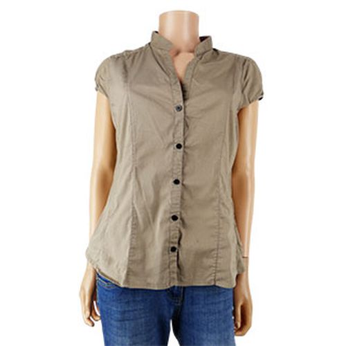 Chemise beige manche courte - -Taille 44 - h&m - Modalova