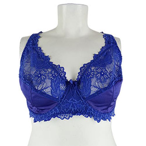 Soutien-gorge  dentelle avec armatures - e - 120C - blanche port - Modalova