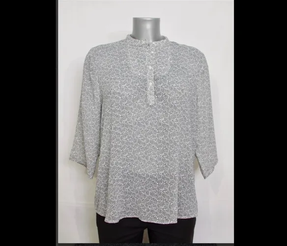 Blouse - T4- fluide, imprim herbac - acol - Modalova