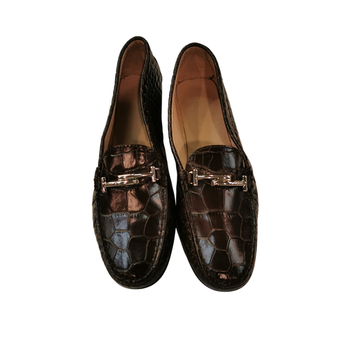 Mocassins cuir bordeaux - 37 - tod's - Modalova