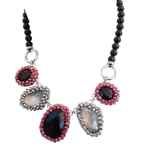 Collier en cristal de Swarovsky - Queen - Label Emmaus - Modalova