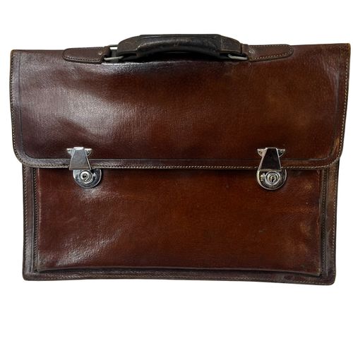 Cartable ,porte-document vintage en cuir - Label Emmaus - Modalova