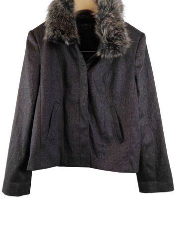 Veste col  fourrure - 40 - caroll - Modalova