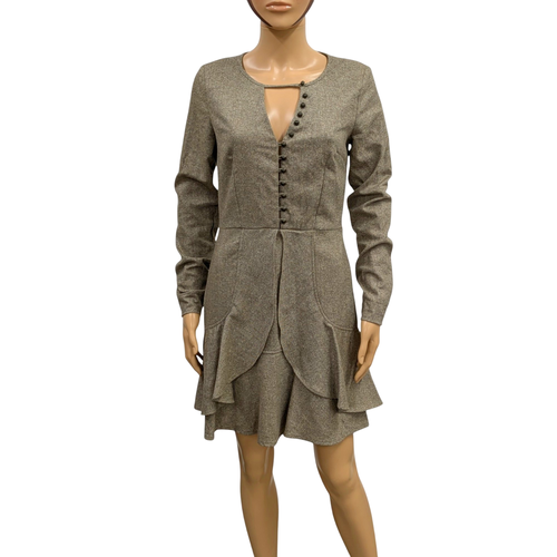 Robe T 38 en lainage beige chin - helena sorel - Modalova