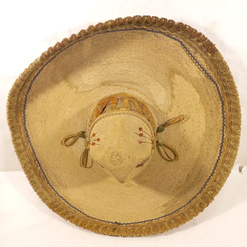 CHAPEAU SOMBRERO MEXICAIN ANCIEN - Label Emmaus - Modalova