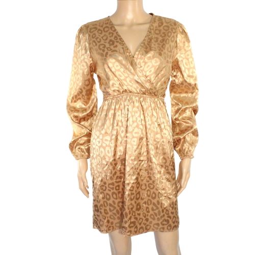 Robe Beige & Lopard Taille M - shein - Modalova