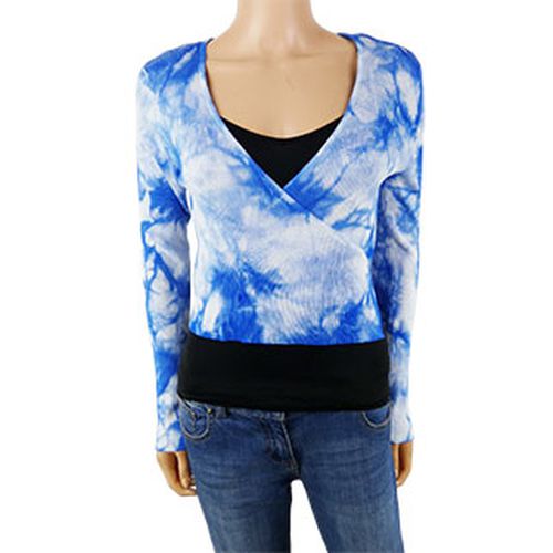 Gilet crop-top et blanc imprim tie-dye manches longues - S - pimkie - Modalova