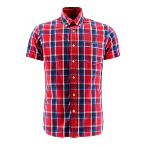 Chemise bordeaux  carreaux - Taille M - tex man - Modalova