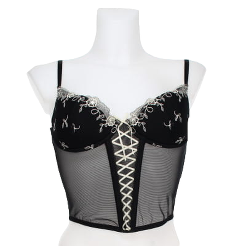 Bustier en dentelle blanche et lacet - Taille 90 B - Label Emmaus - Modalova