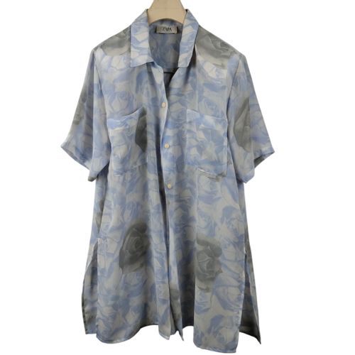 Blouse ciel  motifs 100% polyester - Taille 42/44 estime - Zapa - Modalova