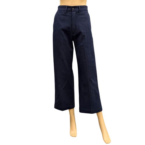 Neuf & tiquette Pantalon Polo by Ralph Lauren T 2 "Wide leg chino" en toile marine - polo ralph lauren - Modalova