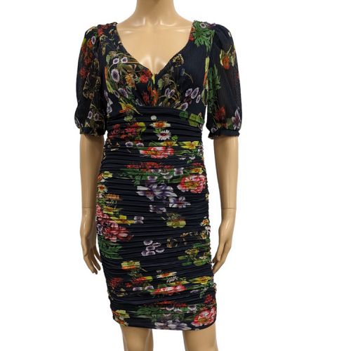 Robe T XS en voile pliss drap imprim floral idal Cocktail Soire - guess - Modalova