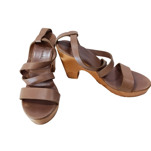 Sandales cuir et bois - Pointure 39 - grard darel - Modalova