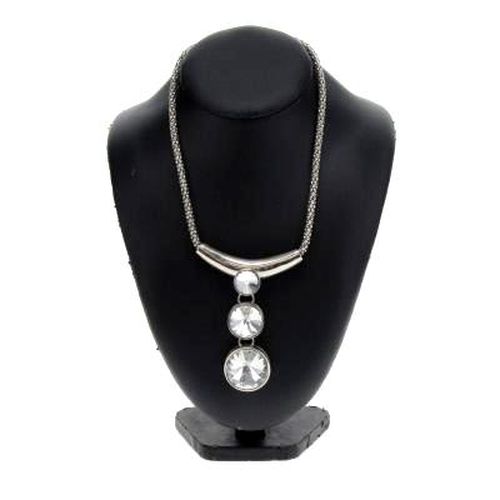 Collier argent  gros strass - chd - Modalova