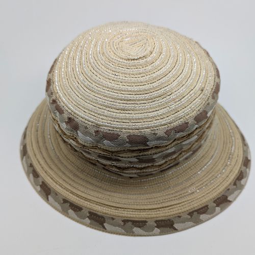 Chapeau de paille stylis t T. 57 cm - Label Emmaus - Modalova