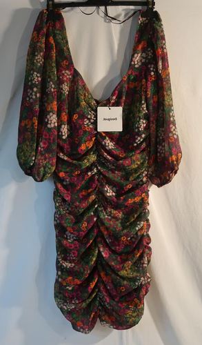 Robe fronce  fleurs - Taille M - desigual - Modalova