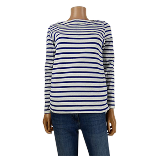 Pull lger  rayures bleu marine - taille S - Label Emmaus - Modalova