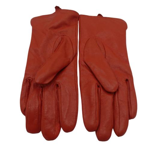 Gants rouge en cuir Birreti - birreti accessoires - Modalova