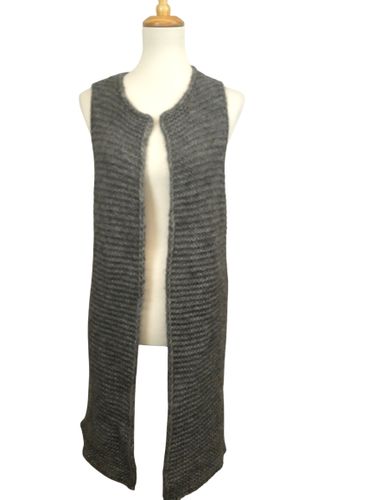 Gilet tricot long sans manches - Taille Unique - angela davis - Modalova