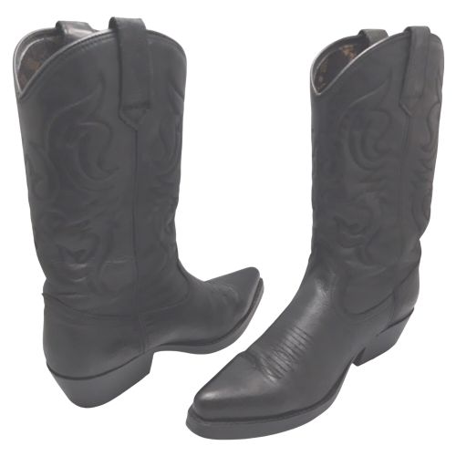 Bottes en cuir de style SANTIAGS Original KENTUCKYS WESTERN, Taille 42, Noir - Label Emmaus - Modalova