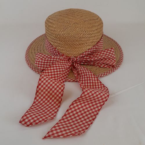 Chapeau de soleil en paille pour enfant - style champtre - Label Emmaus - Modalova