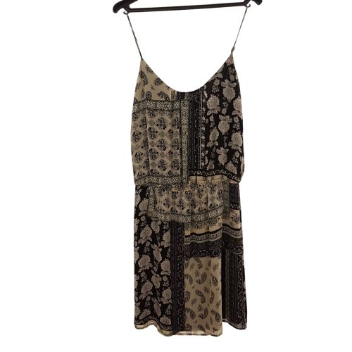 Robe imprimée à fleurs gris vert, blanches et noires - Taille 40 - Esprit - Modalova