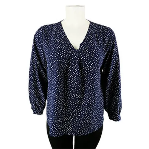 Blouse marine  pois - Taille 1XL - shein curve - Modalova