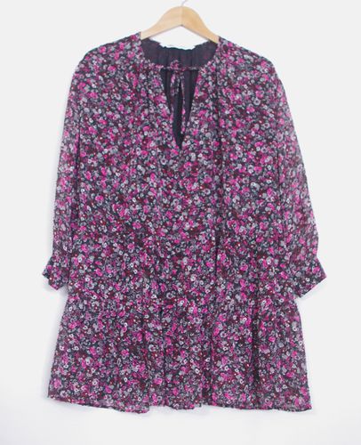 Robe  fleurs fushia - Zara - M - zara - Modalova