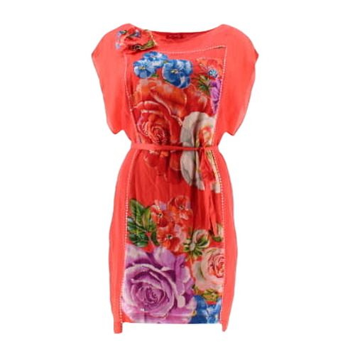 Robe imprime fleurs avec paillettes - Taille M - derhy - Modalova