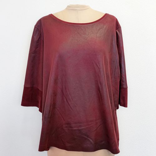 Blouse texturise bordeaux - T4 - elora - Modalova