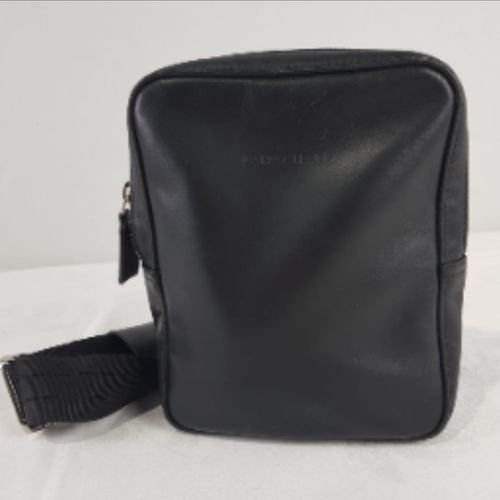 Sac bandoulire en cuir noir - longchamp - Modalova