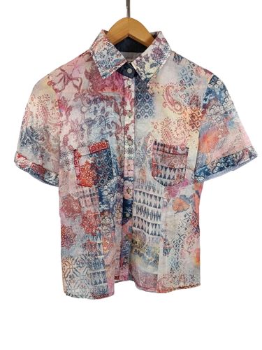 Chemisier Edition patchwork manches courtes taille estimée S - Gerry Weber - Modalova