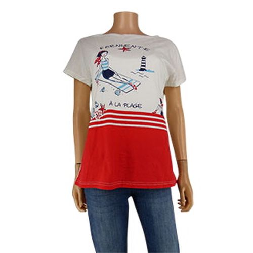 T-shirt imprim - Franoise Saget - Taille 42/44 - Label Emmaus - Modalova