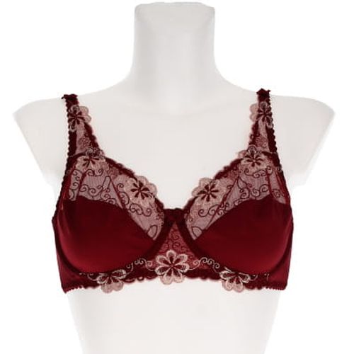 Soutien gorge 95B bordeaux dentelle avec armatures - Label Emmaus - Modalova