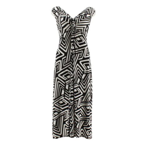 Robe blanche et noire imprime - taille 40 - armand thiery - Modalova