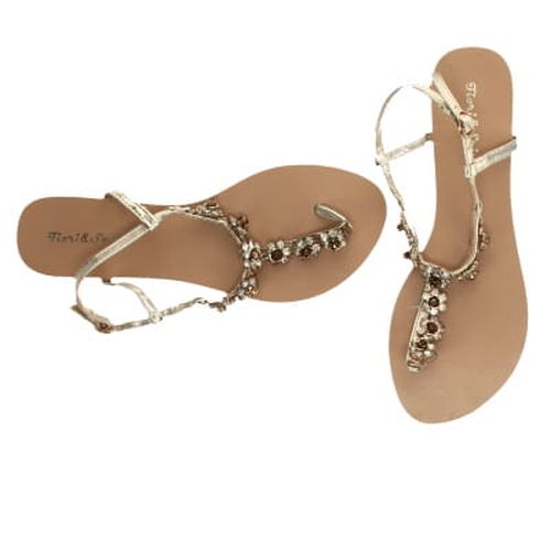 Sandales avec strass - Fiori & Spina - Pointure 40 - Label Emmaus - Modalova