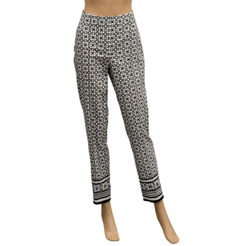 Neuf avec tiquette Pantalon stretch Joseph Ribkoff T 36 motifs gomtriques et blancs - Label Emmaus - Modalova