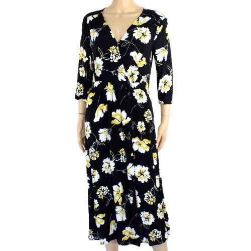 Robe Longue & Jaune Fleurie Taille Estime S - promod - Modalova