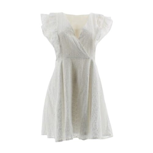Robe blanche  dentelle - Taille 44 - shein - Modalova