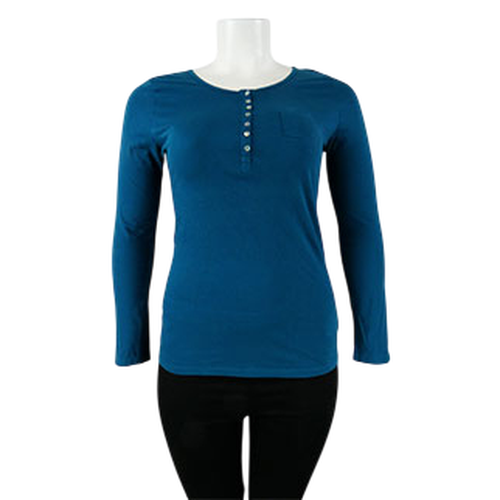 T-shirt manches longues turquoise - Camaeu - taille 5 - camaieu - Modalova