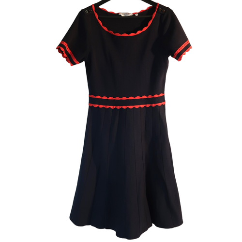 Robe "" marine et volants rouges - Taille L - naf naf - Modalova